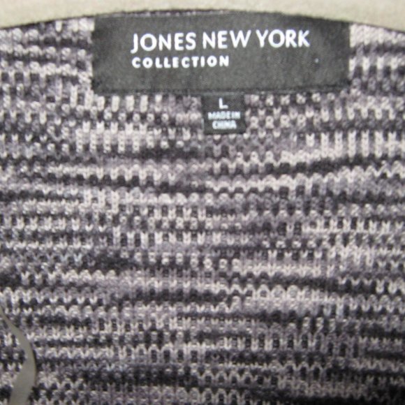 JNY Tie-Waste Grey Mix Sweater - Picture 3 of 3